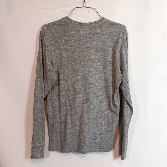 RAG & BONE Classic Long Sleeve Henley in Grey Sz. L - Picture 4 of 4